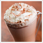 hot chocolate with extra whipped cream