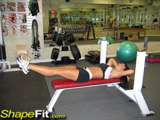 abs-exercises-flat-bench-lying-leg-raises