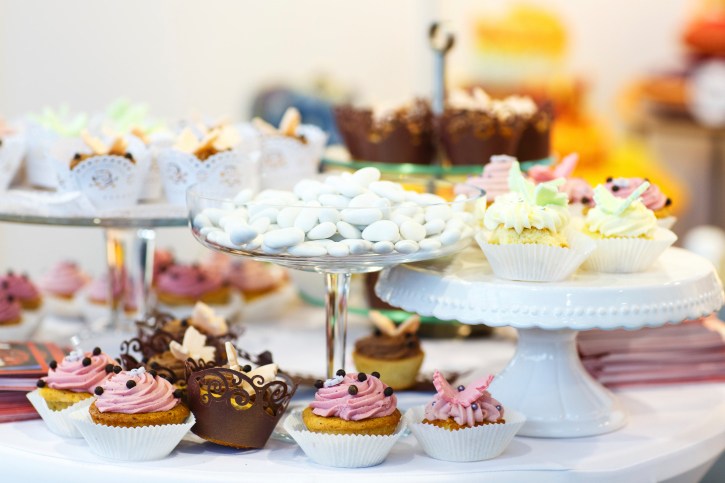 dessert table