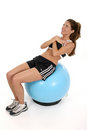 exercise ball for a flat stomach ab crunch