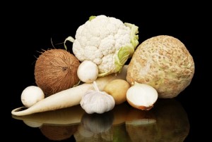 white fruit and vegetables good for stomach