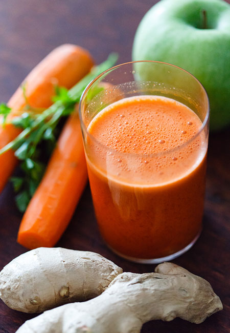 20. Carrot, Ginger, And Apple Juice