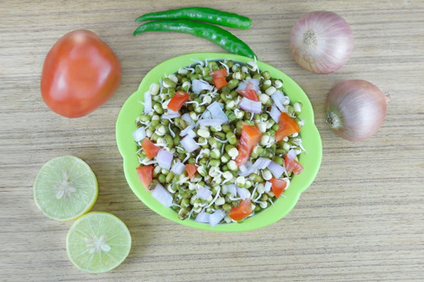 green gram and tomato salad