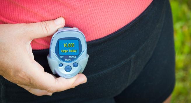 weight loss tip-use a pedometer to count steps-THS