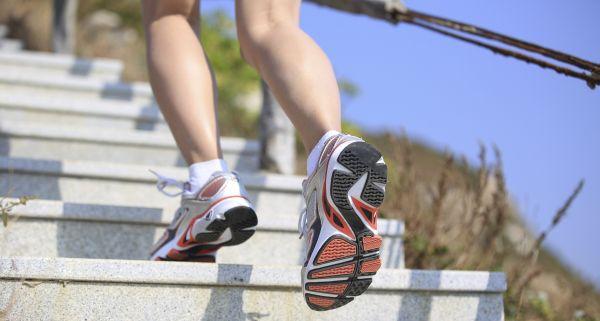 climbing stairs