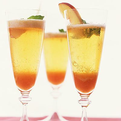 bellini summer cocktail