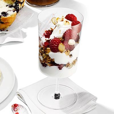 raspberry-almond-parfait