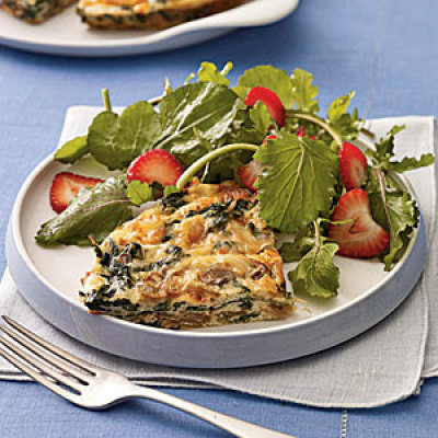 mushroom-spinach-frittata