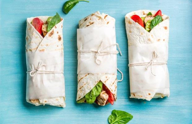 Healthy burritos