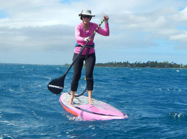 Margaret King, 62, is a standup paddlboarder
