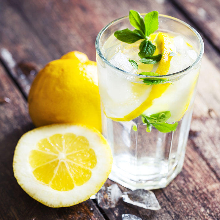 Drink lemon water