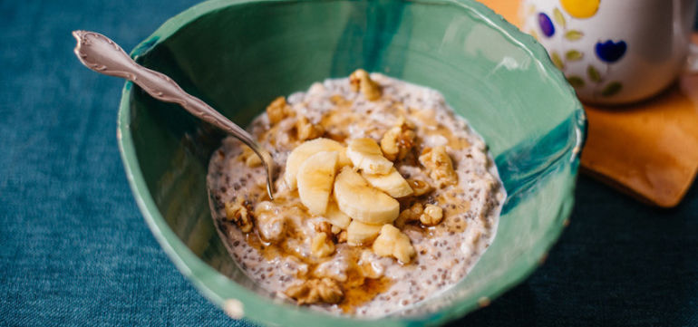 Make-Ahead Breakfast! Overnight Chia Oats Hero Image