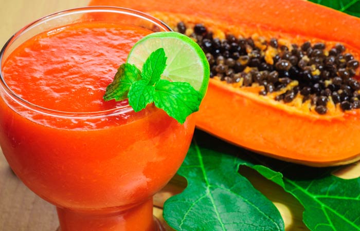 Papaya-And-Mint-Smoothie