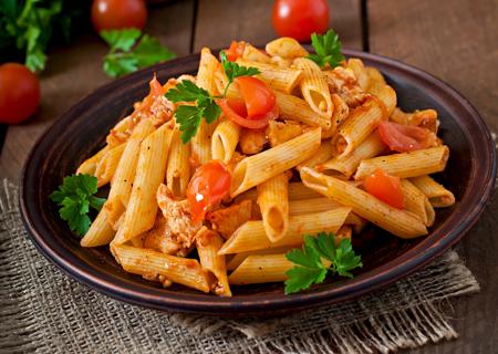 Pasta in tomato sauce